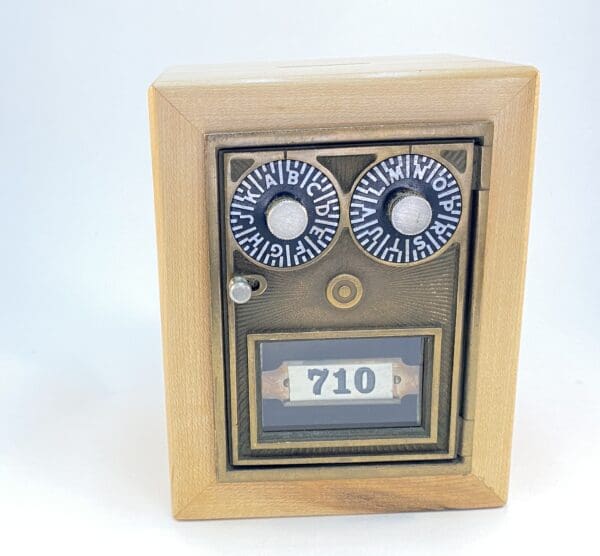 1950's Sunburst Art Deco Post Office Door Bank #710 - Image 3