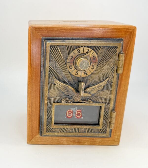 1906 "War Eagle" antique Post Office Door Bank