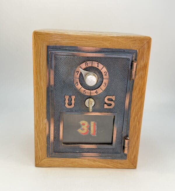 1906, Antique Post Office Door Bank #31 - Image 3