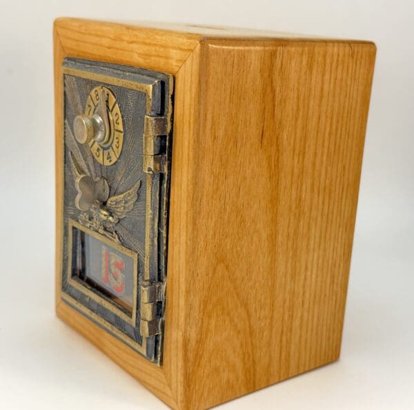 1906 Antique Eagle Post Office Door Bank # 15 - Image 4