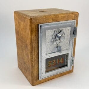 1961 Nickel Plated Bronze Old Post Office Door Bank