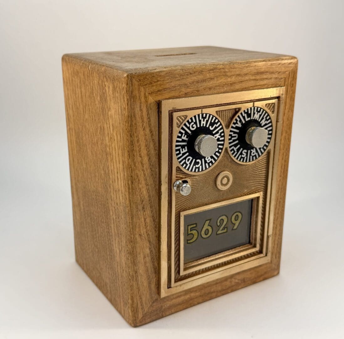 1950-s Sunburst Post Office Door Bank