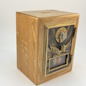 1906 Brass Eagle Old Post Office Door Bank