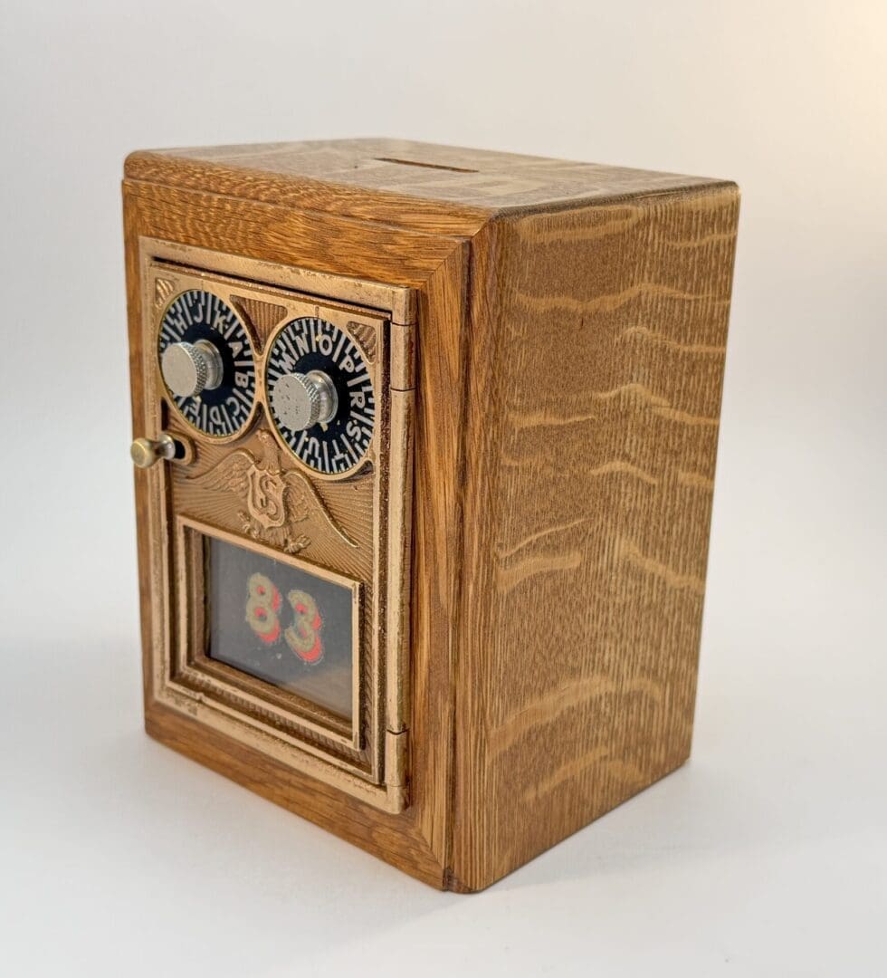 Dual Dial US Eagle Mailbox Door Bank