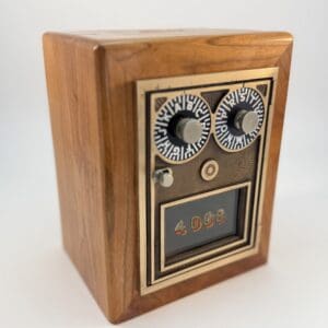 1950s Art Deco Dual Dial Post Office Door Bank