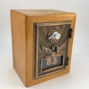 1920 War Eagle Old Mailbox Door Bank