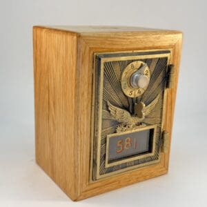 1906 Brass Eagle Mailbox Door Bank
