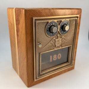 1950s Dual Dial US Eagle Post Office Door Bank
