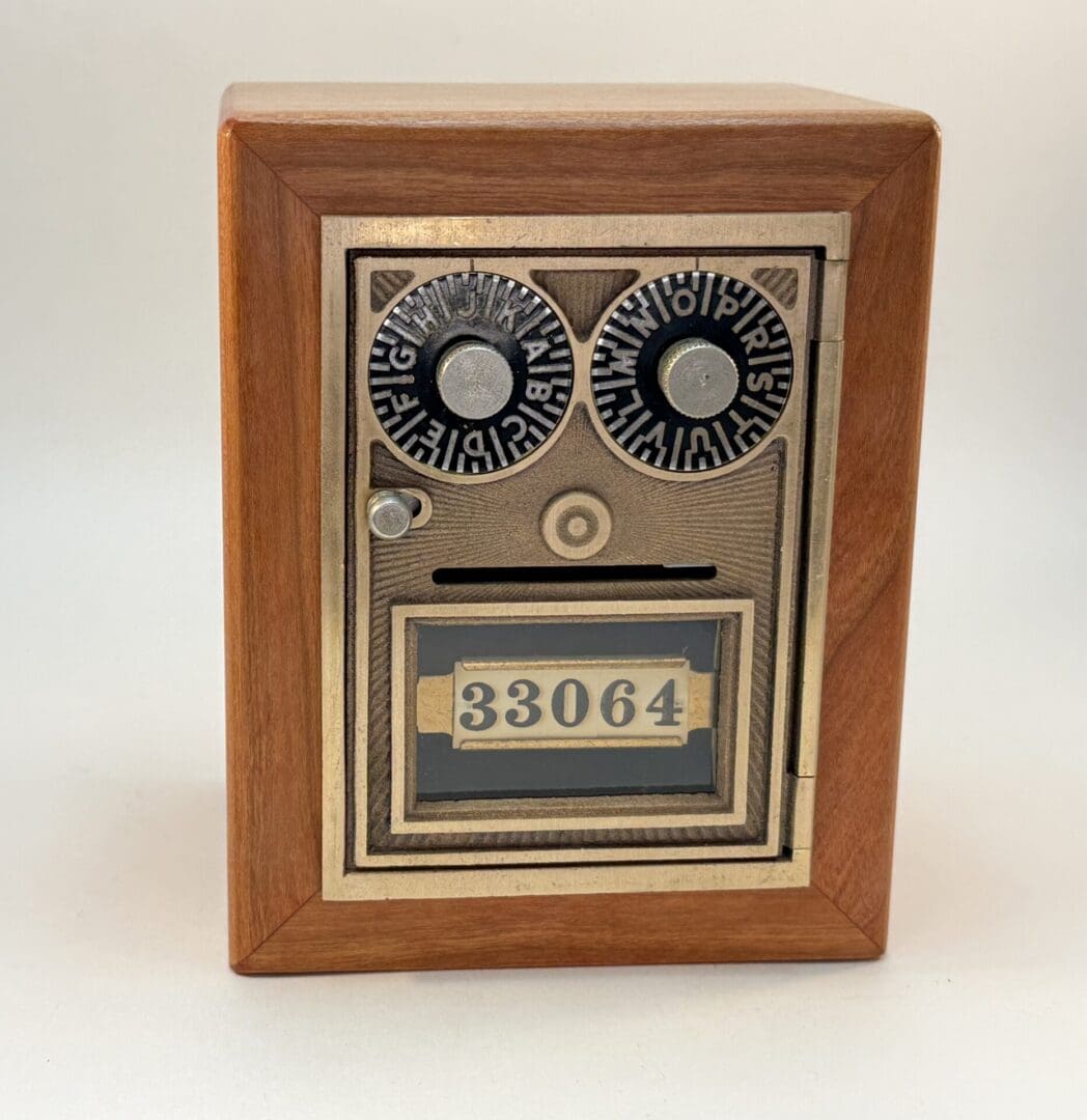 Georgia Tech retired Mailbox door Bank