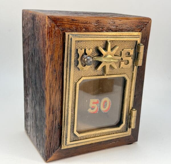 Barnwood Mailbox Door Bank