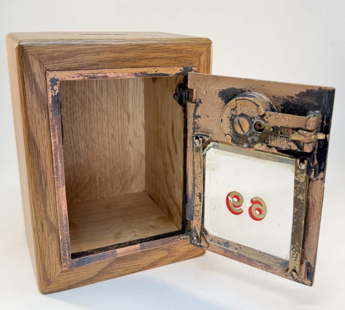 1902 Star Dial old Mailbox Door Bank