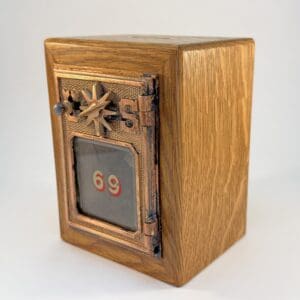 1902 Star Dial old Mailbox Door Bank
