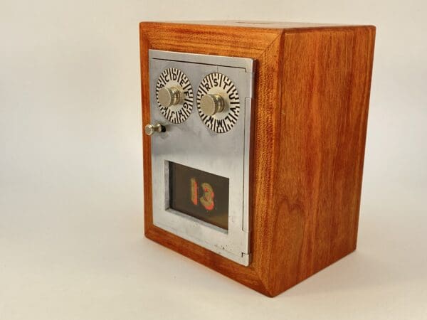 Corbin Dual Dial, Nickel Plated Post Office Door Bank circa 1950's #13 - Image 3