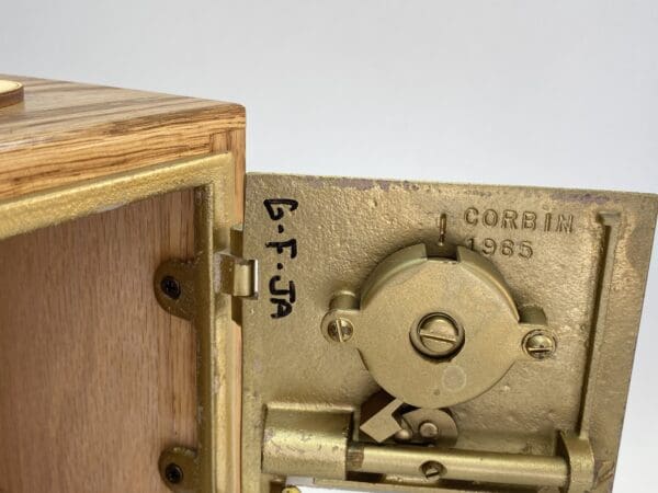 Vintage lock mechanism from 1965.