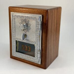 Nickel Plated Bronze Mailbox Door Bank