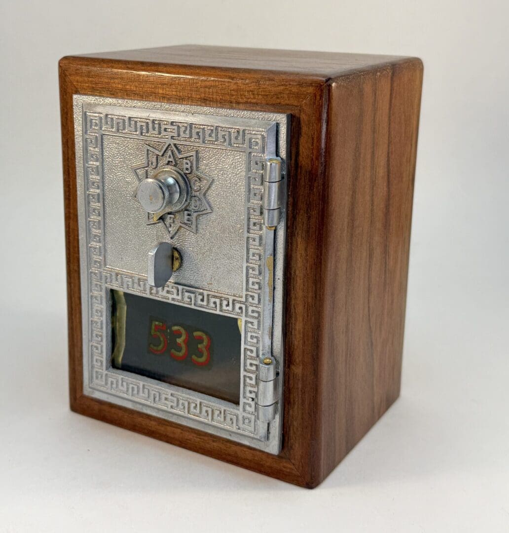 Nickel Plated Bronze Mailbox Door Bank