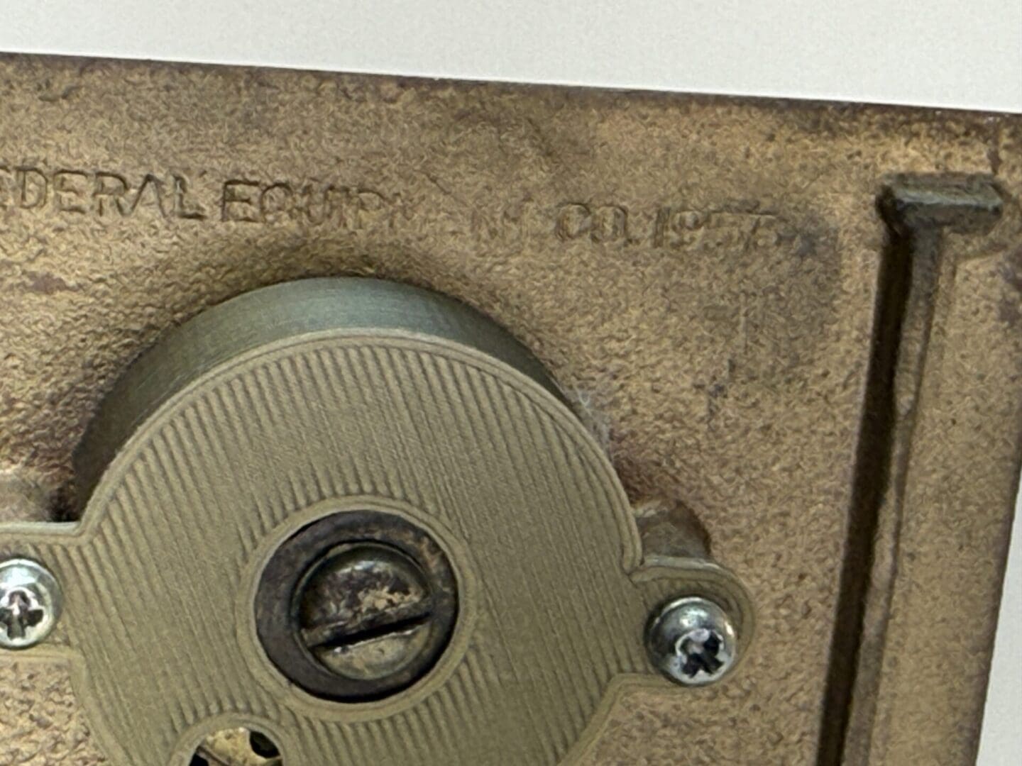 Old Mailbox Door Bank circa 1956