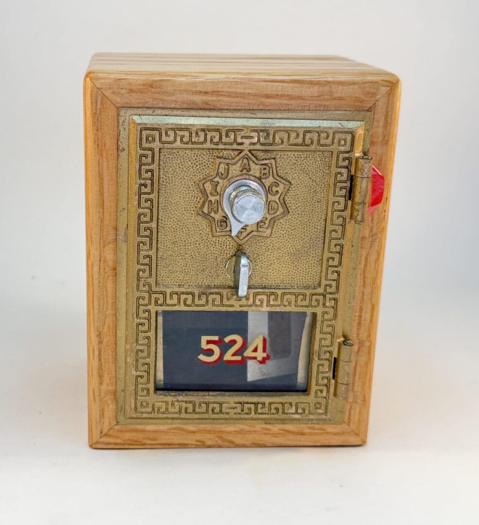 Old Mailbox Door Bank circa 1956