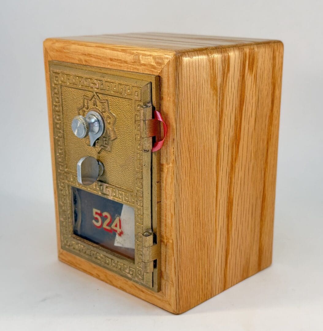 Old Mailbox Door Bank circa 1956