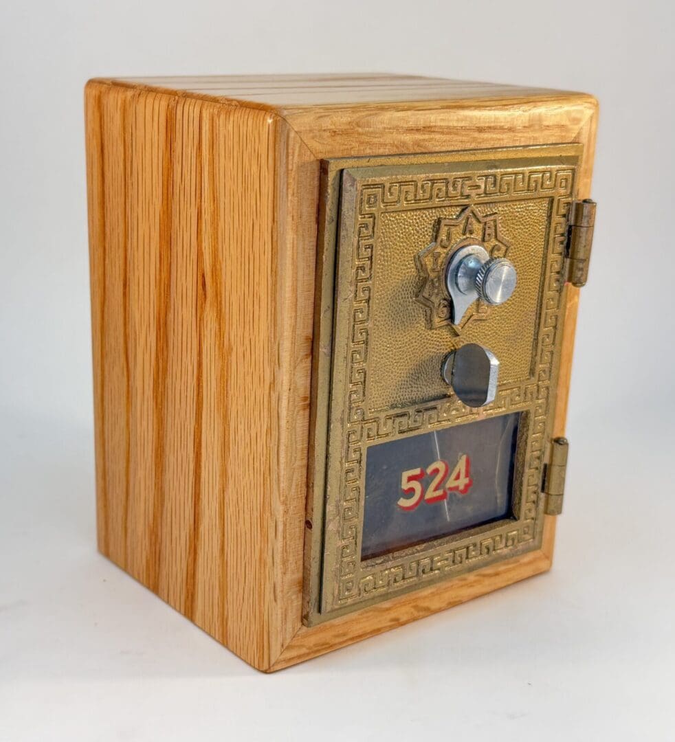Old Mailbox Door Bank circa 1956