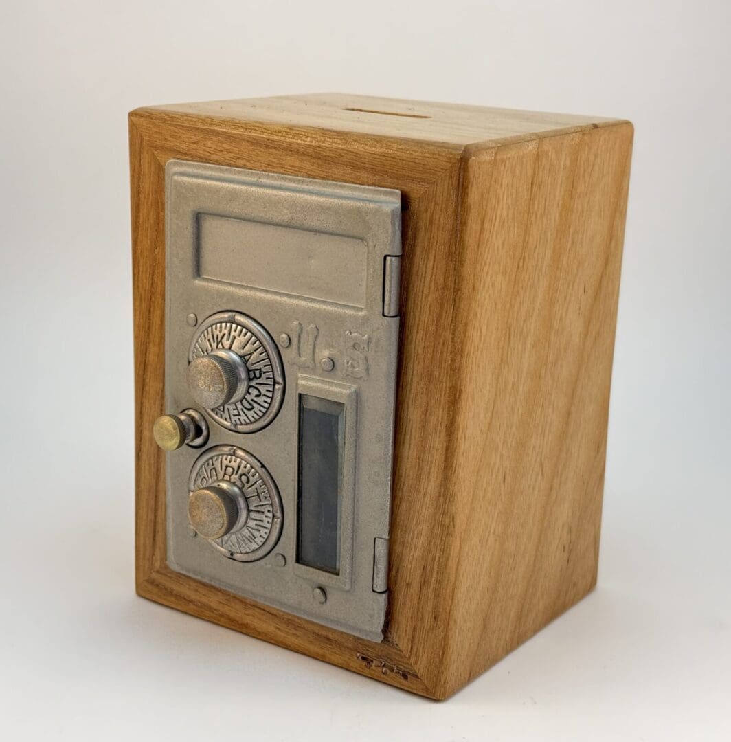 1886 Stamped Brass-Old Post Office Door Bank