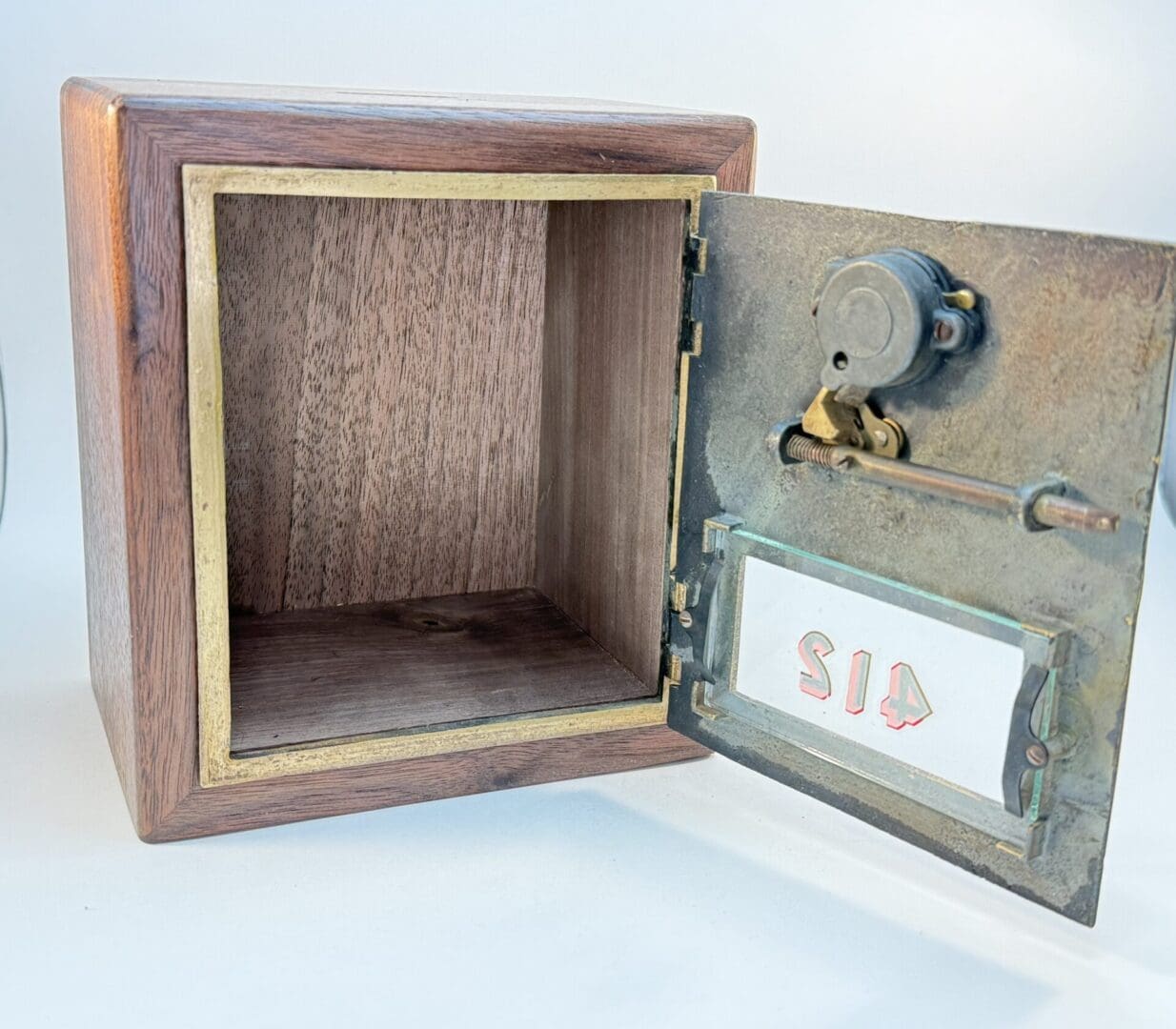 1906 Brass War Eagle Post Office Door Bank