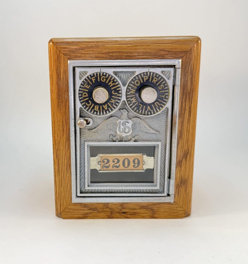 US Eagle Nickel Plate Post Office Door Bank