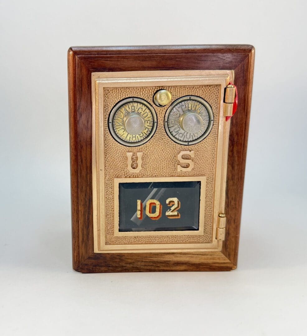 1886 Bronze Mailbox Door Lockbox