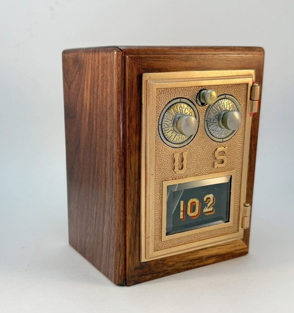 1886 Bronze Mailbox Door Lockbox