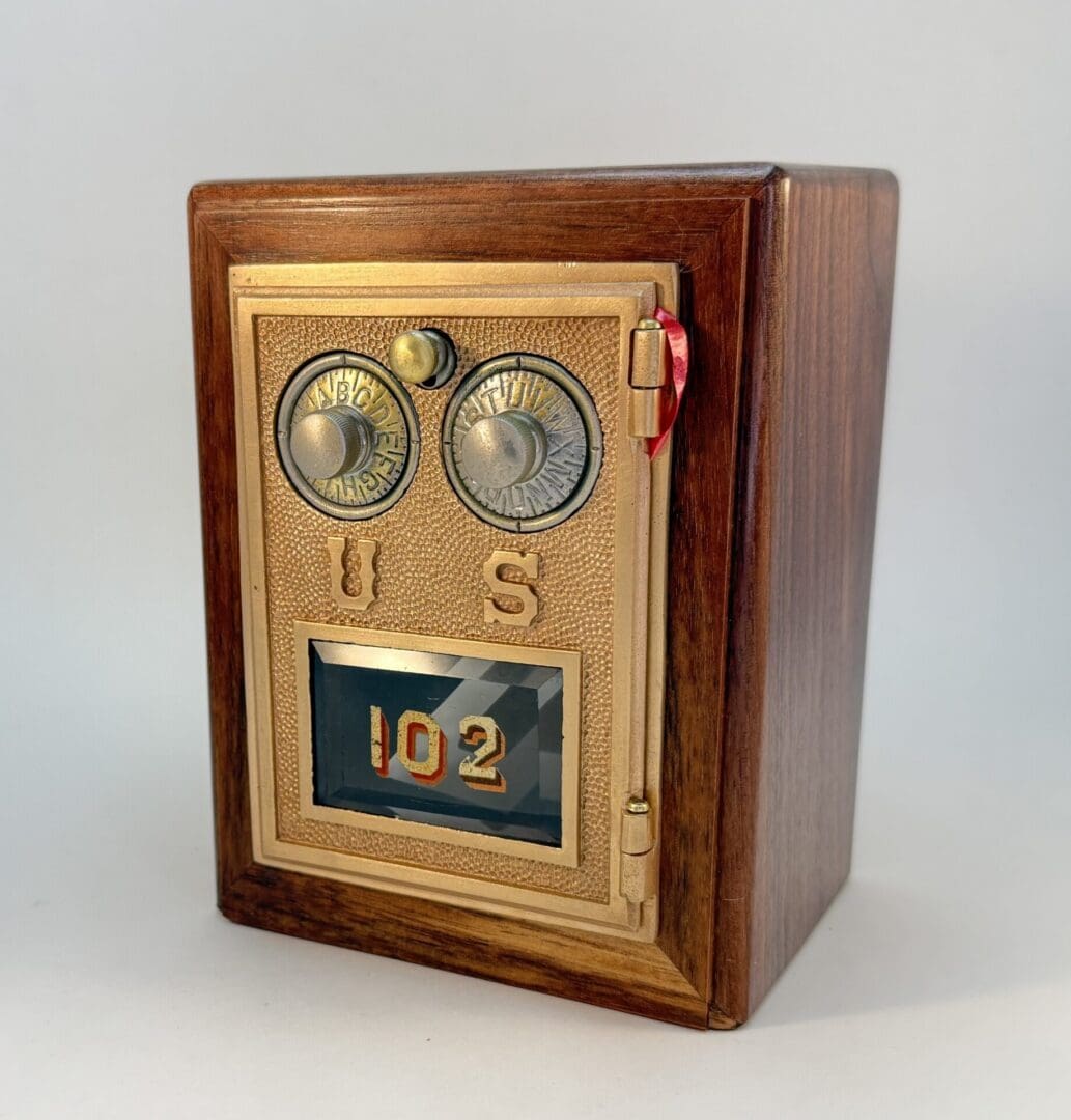 1886 Bronze Mailbox Door Lockbox